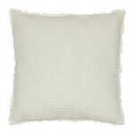 ATMOSPHERA Coussin Nid d'Abeille  Widdy  45x45cm Blanc