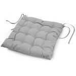 Paris Prix Galette de Chaise Matelassée  Essentiel  40x40cm Gris