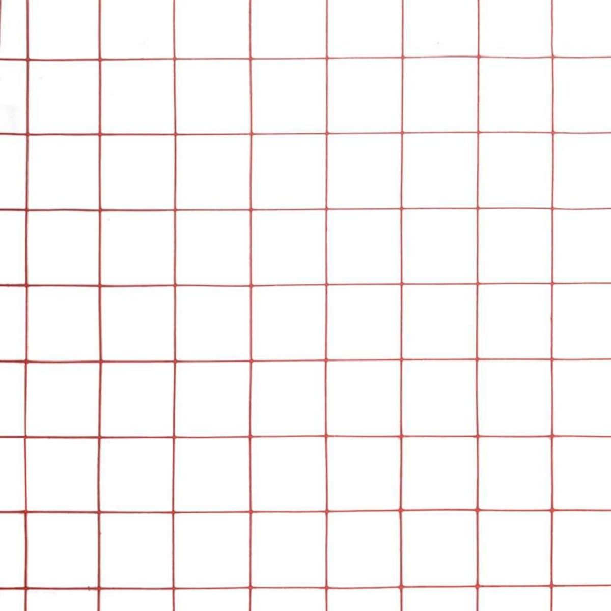 VIDAXL Grillage Acier avec revetement en PVC 10x1 m Rouge