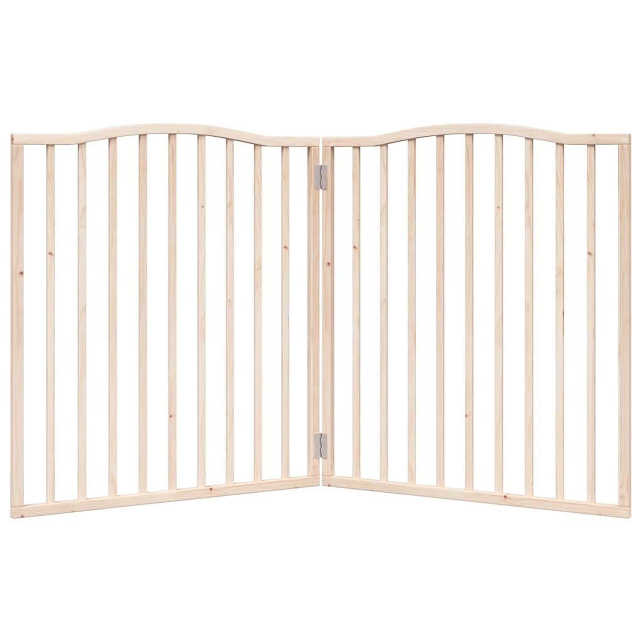 Voir la diapositive 4 : VIDAXL Barriere pour chien pliable 2 panneaux 160 cm bois de peuplier
