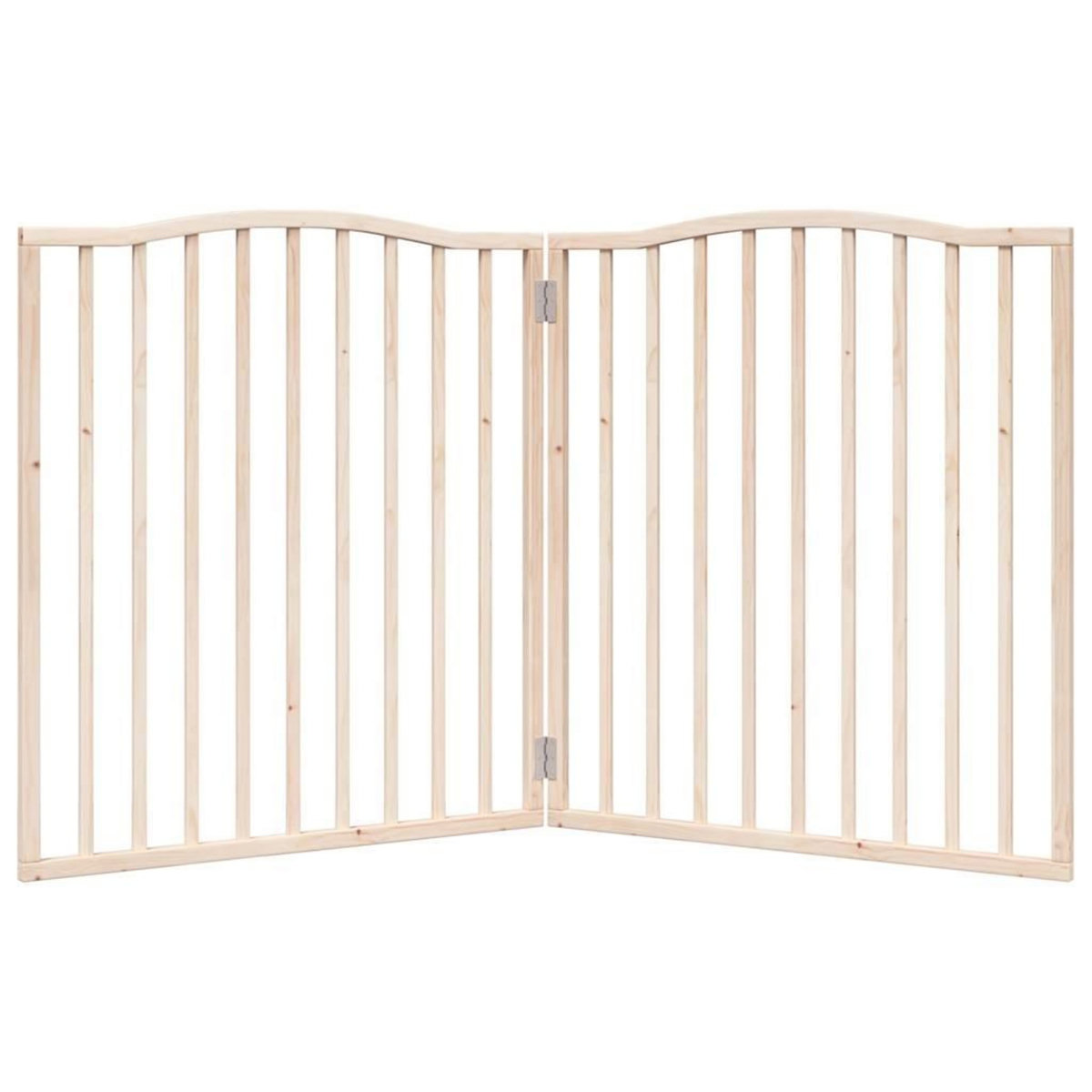 VIDAXL Barriere pour chien pliable 2 panneaux 160 cm bois de peuplier