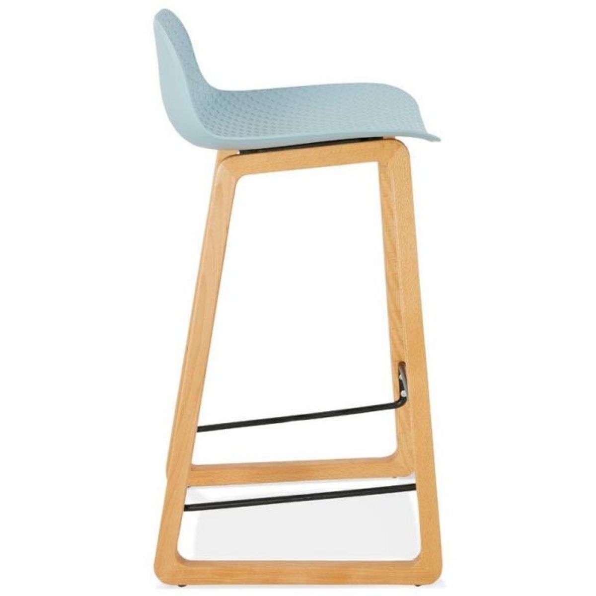 Paris Prix Tabouret de Bar Design  Toki  87cm Bleu & Naturel