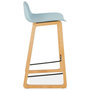 Voir la diapositive 3 : Paris Prix Tabouret de Bar Design  Toki  87cm Bleu & Naturel