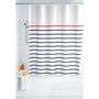 Voir la diapositive 2 : Wenko Rideau de douche Marine - Polyester - 180 x 200 cm - Blanc