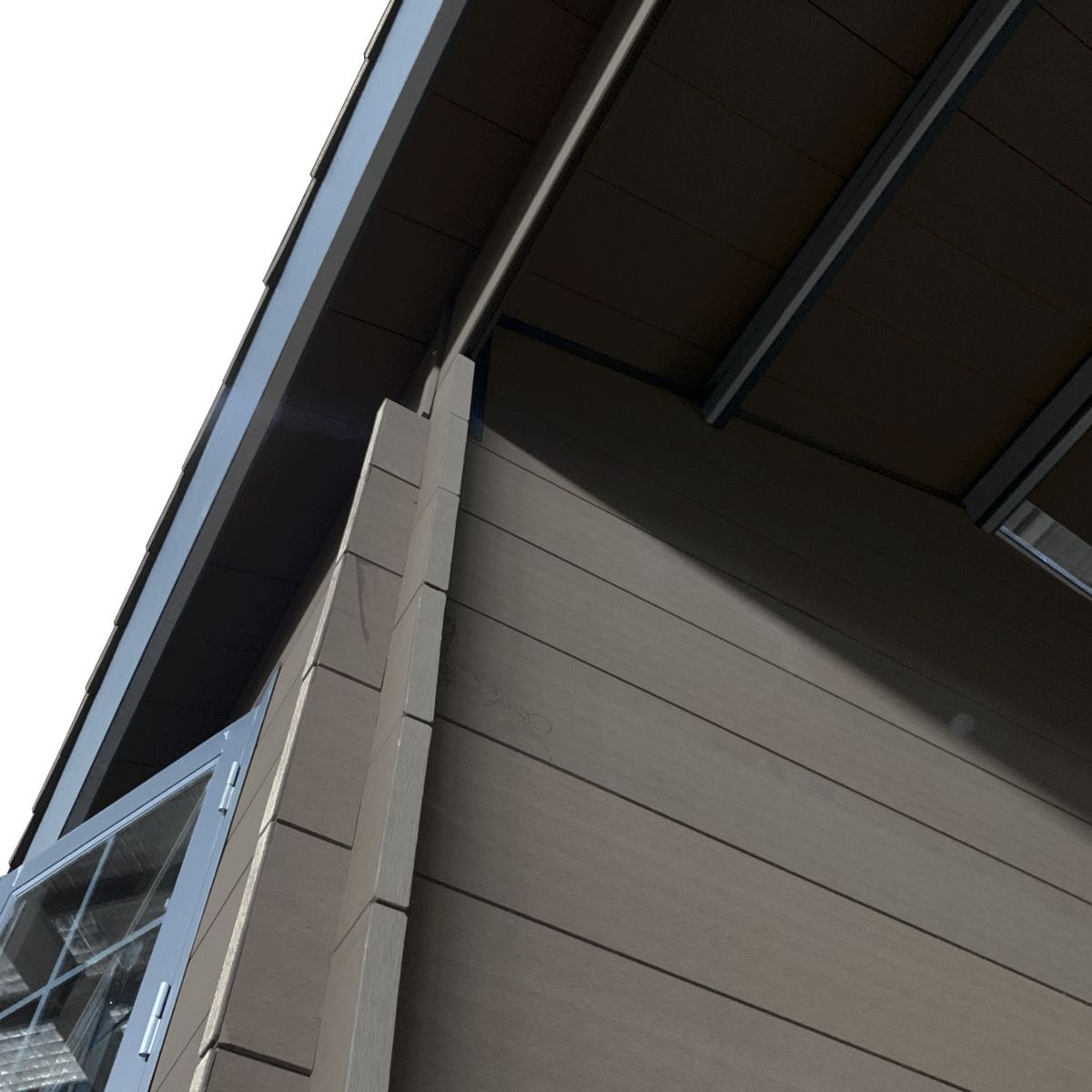 Woodlife garden Abri de jardin composite 9m2+terrasse 9m2 - gris  