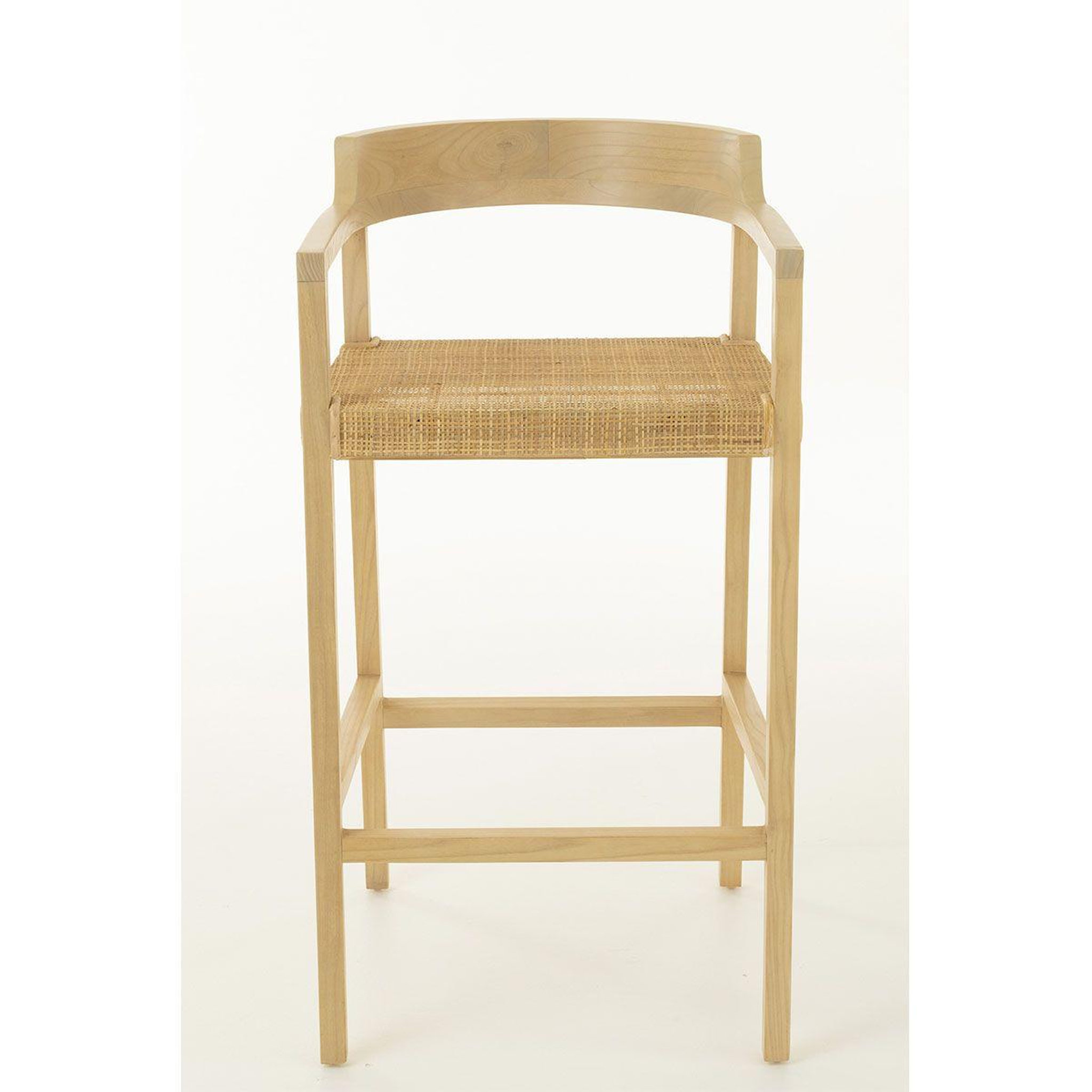 Voir la diapositive 3 : J-LINE Tabouret de bar design  sungkai  100cm naturel