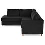 Voir la diapositive 4 : LISA DESIGN Jake - canapé déhoussable d'angle gauche 5 places en velours