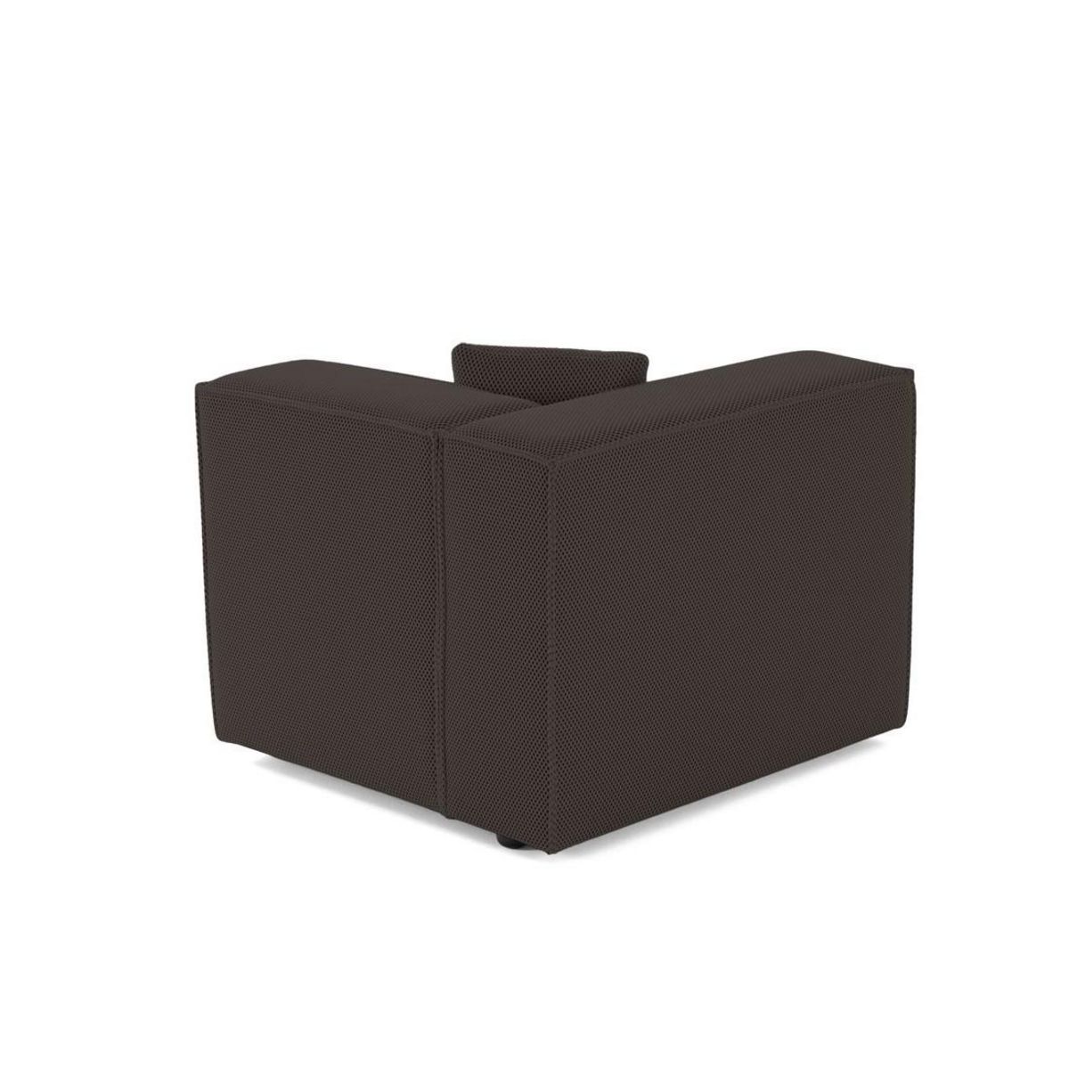 LISA DESIGN Arty - module d'assise gauche - en tissu mailles 3d