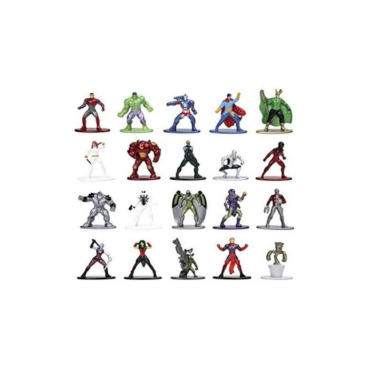 SIMBA.DICKIE.GROUP Coffret Marvel - 20 figurines 4cm en métal