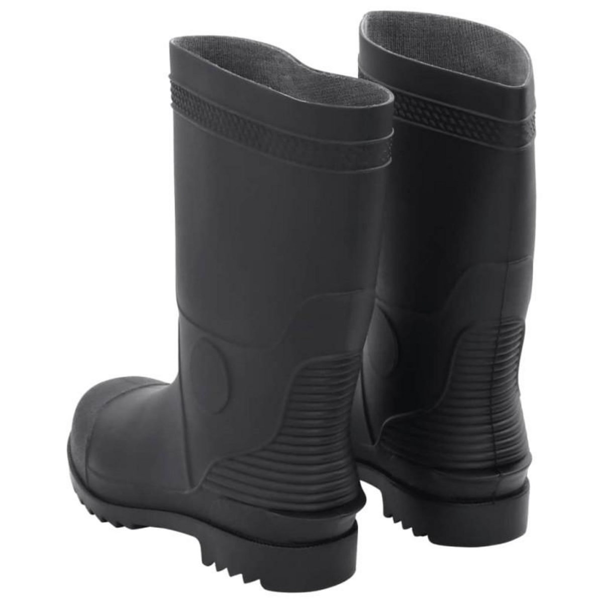 VIDAXL Bottes de pluie noir taille 41 PVC