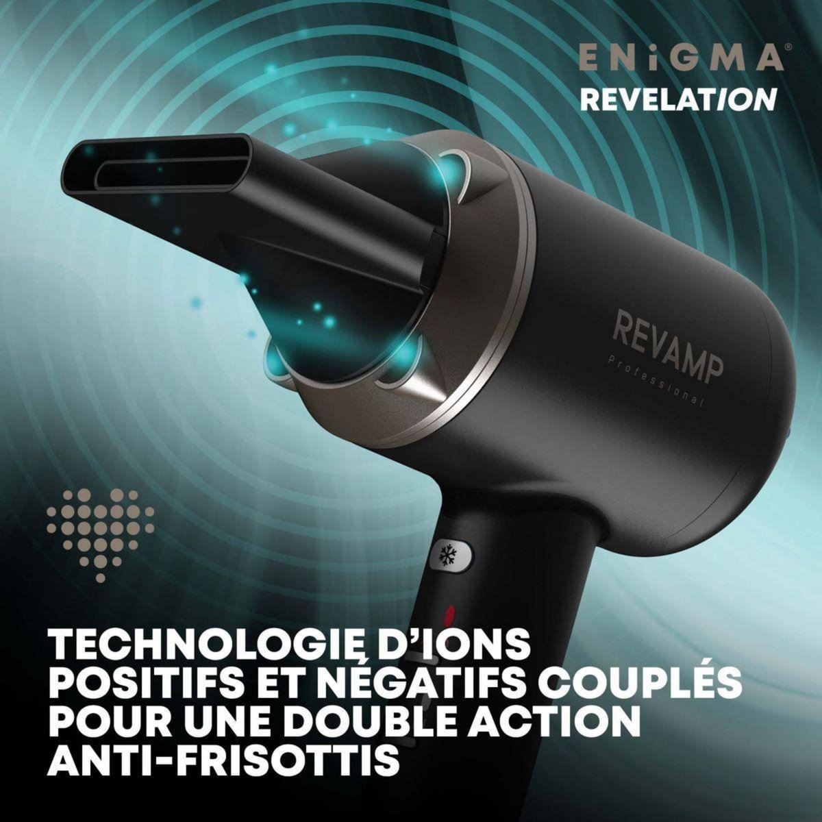 REVAMP Sèche cheveux Quad ion haute vélocité progloss