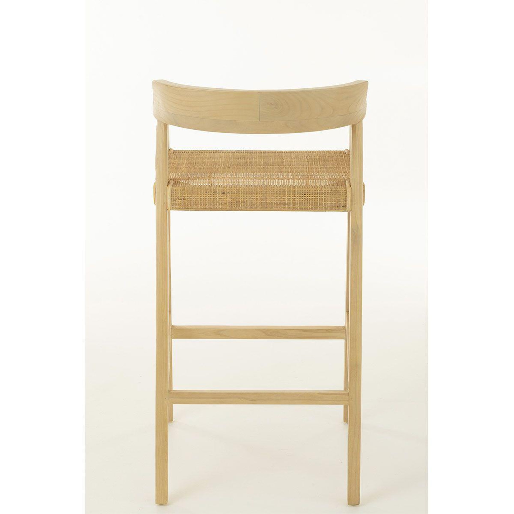 Voir la diapositive 5 : J-LINE Tabouret de bar design  sungkai  100cm naturel