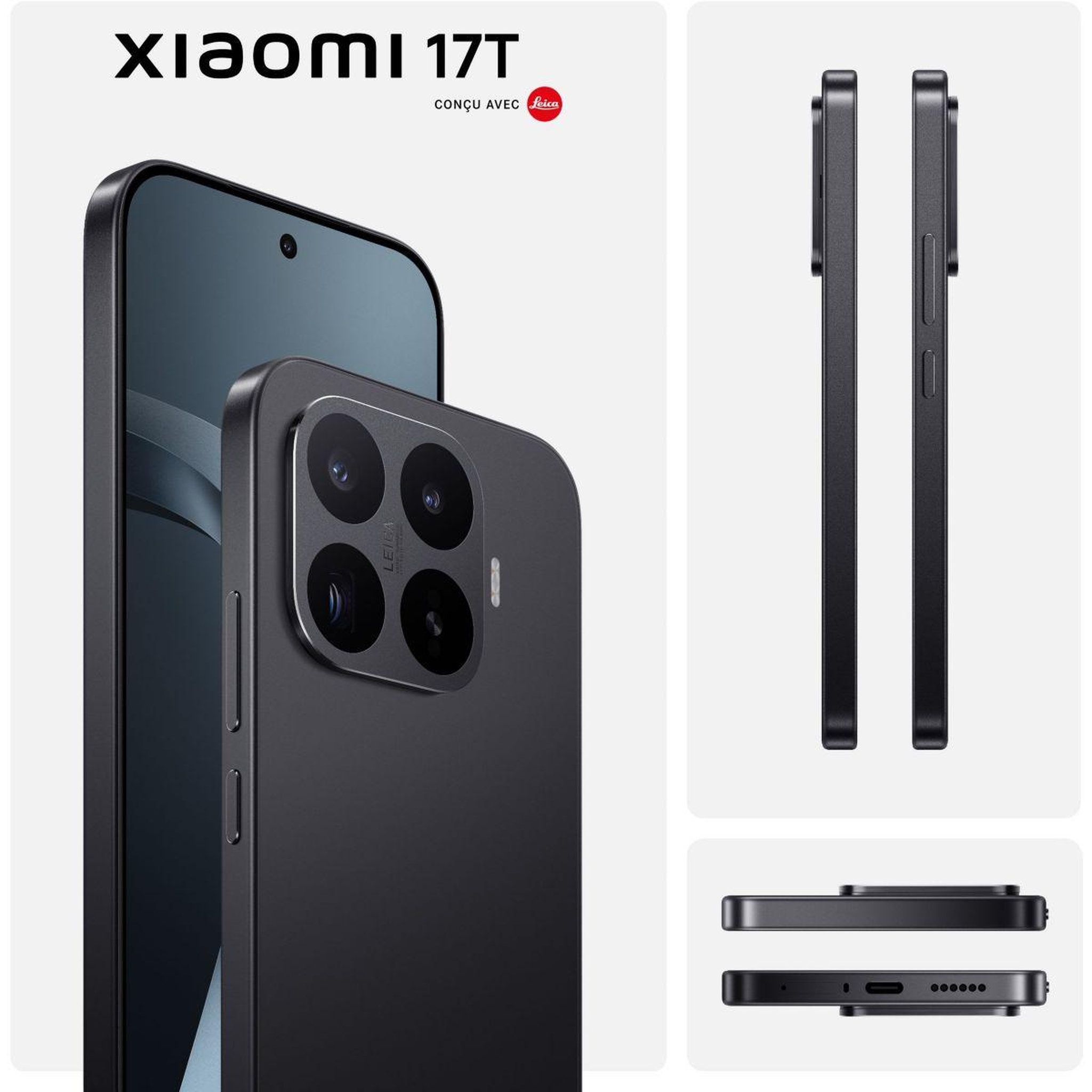 Voir la diapositive 2 : XIAOMI Smartphone 17t concu avec leica 256go noir