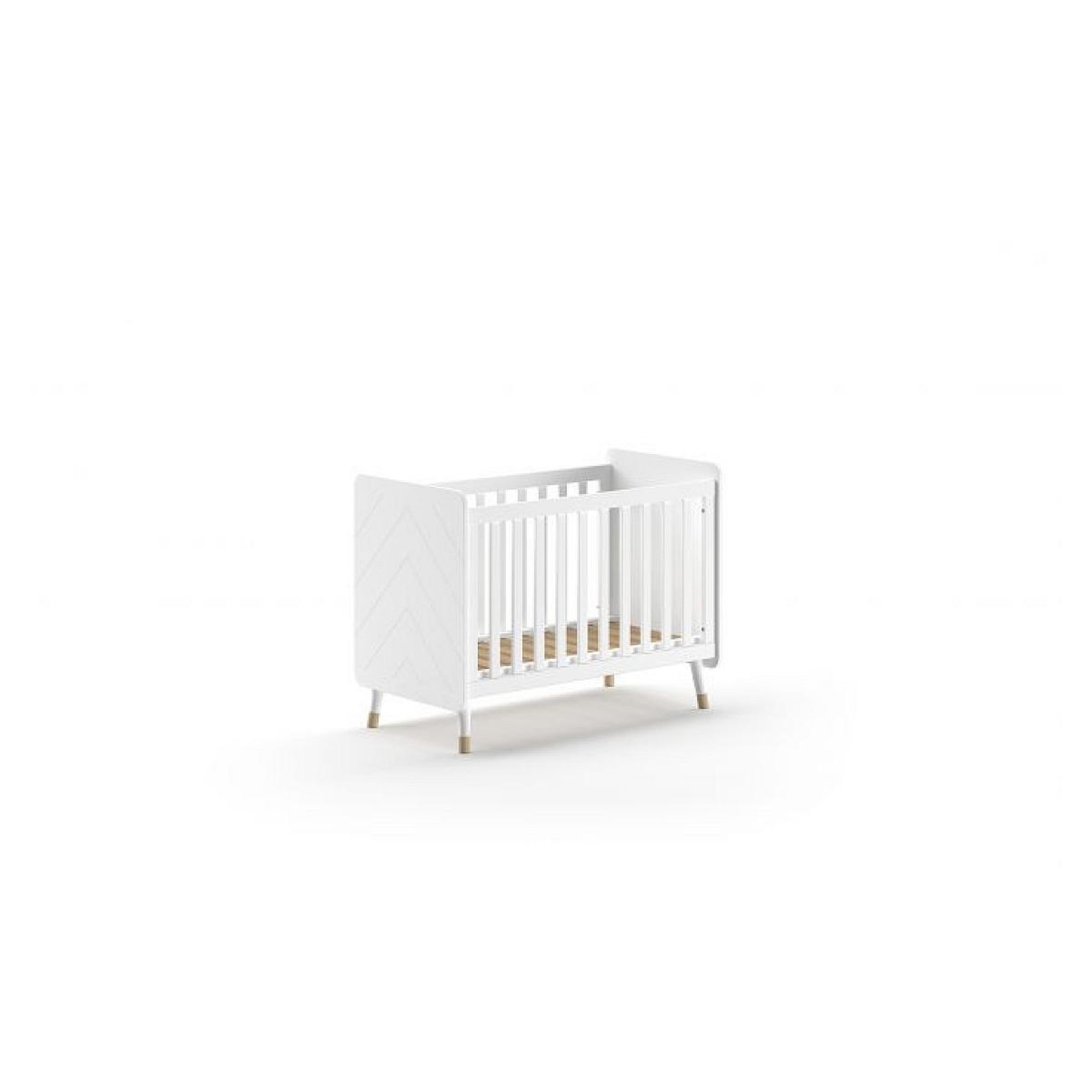 Voir la diapositive 2 : Vipack Ensemble 4 Pièces Billy blanc Lit Commode Plan À Langer Armoire