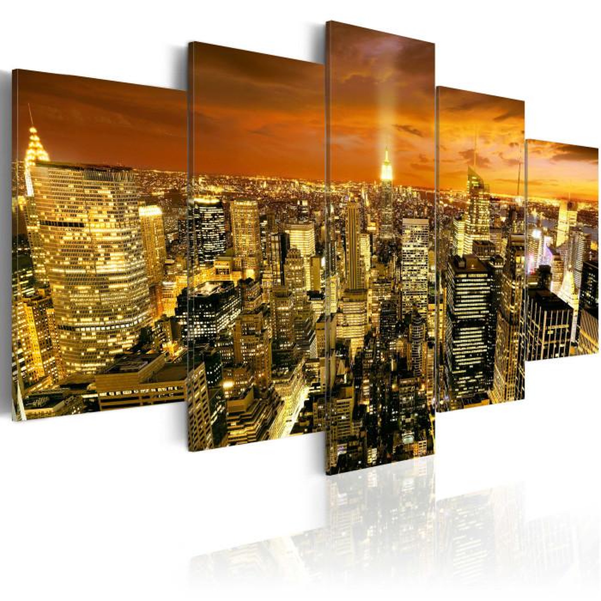 Paris Prix Tableau Imprimé  New York : Amber. Coloris disponibles : Multicolore