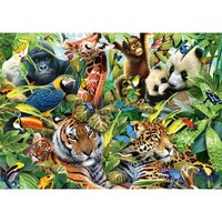Puzzle cadre 30-48 pièces - Les animaux dans le monde