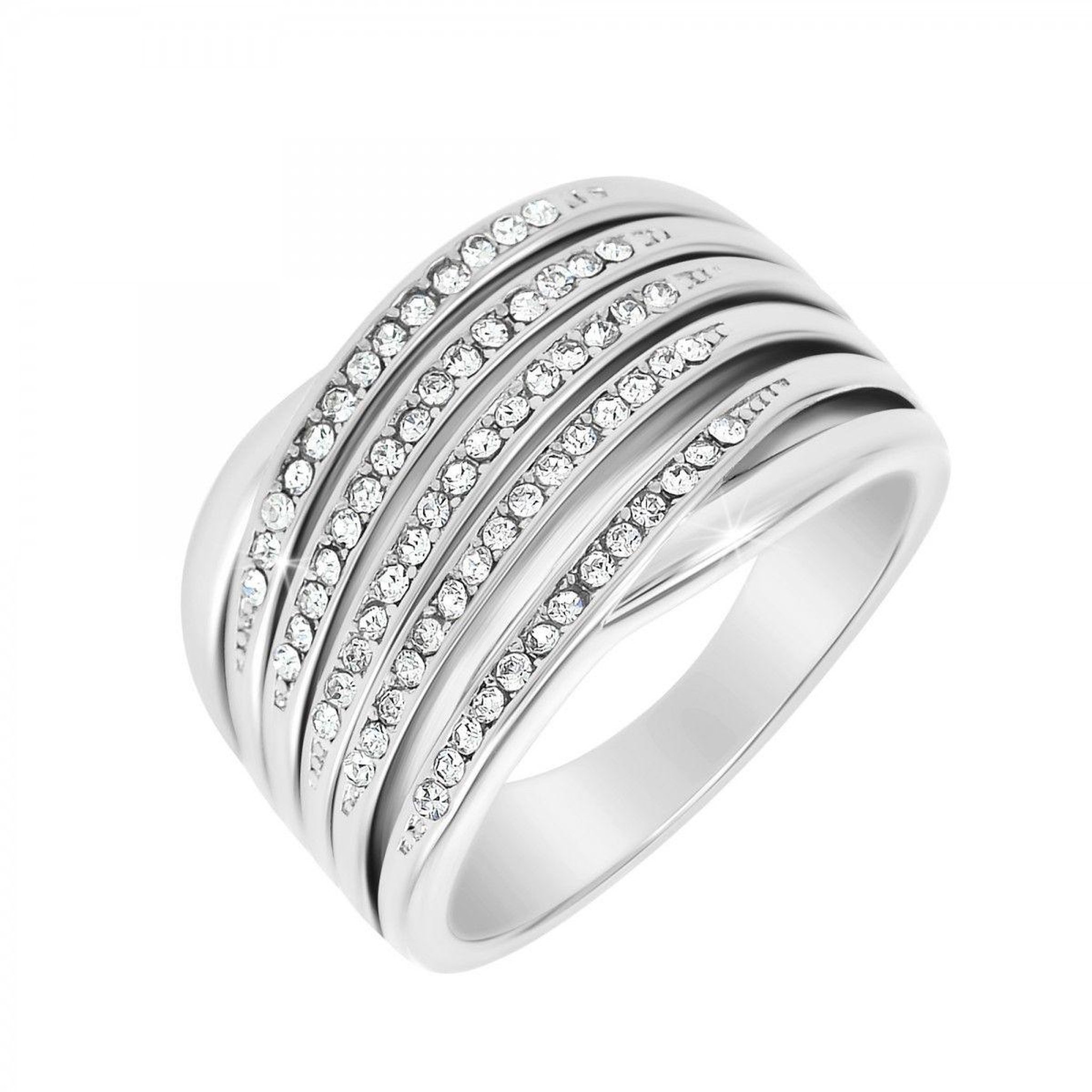 Voir la diapositive 1 : SC CRYSTAL Bague taille 54 SC Crystal ornée de Zirconium
