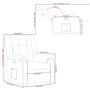 Voir la diapositive 6 : VIDAXL Fauteuil inclinable Gris Similicuir