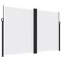 Voir la diapositive 2 : VIDAXL Auvent lateral retractable blanc 220x1000 cm