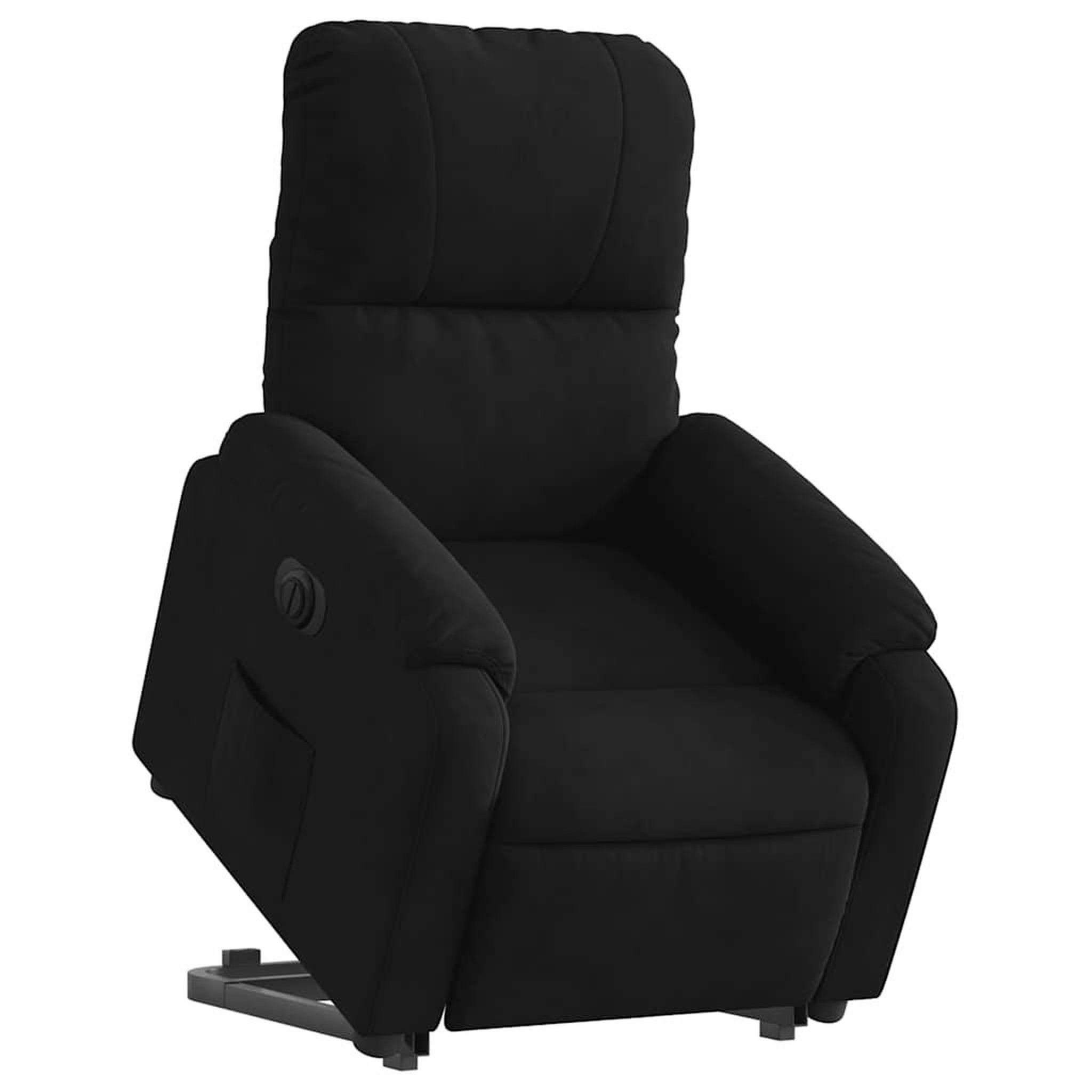 Voir la diapositive 3 : VIDAXL Fauteuil inclinable electrique noir tissu microfibre