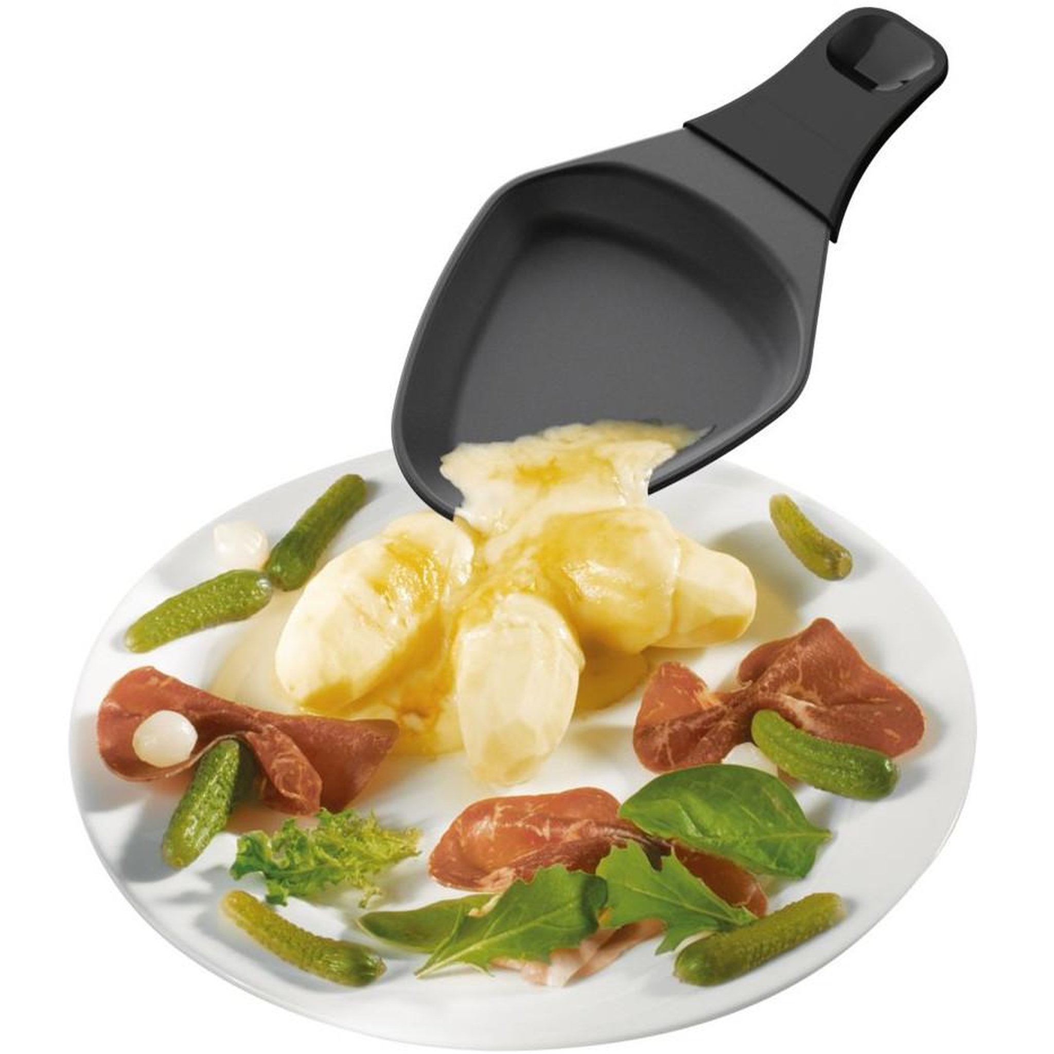 Voir la diapositive 3 : MOULINEX Appareil à raclette 6 personnes 700w + plancha + crêpière - RE151812
