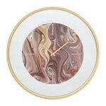 Paris Prix Horloge Murale en Verre  Miroir Mix  60cm Multicolore