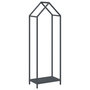 Voir la diapositive 2 : VIDAXL Portant de bois chauffage anthracite 40x25x120 cm