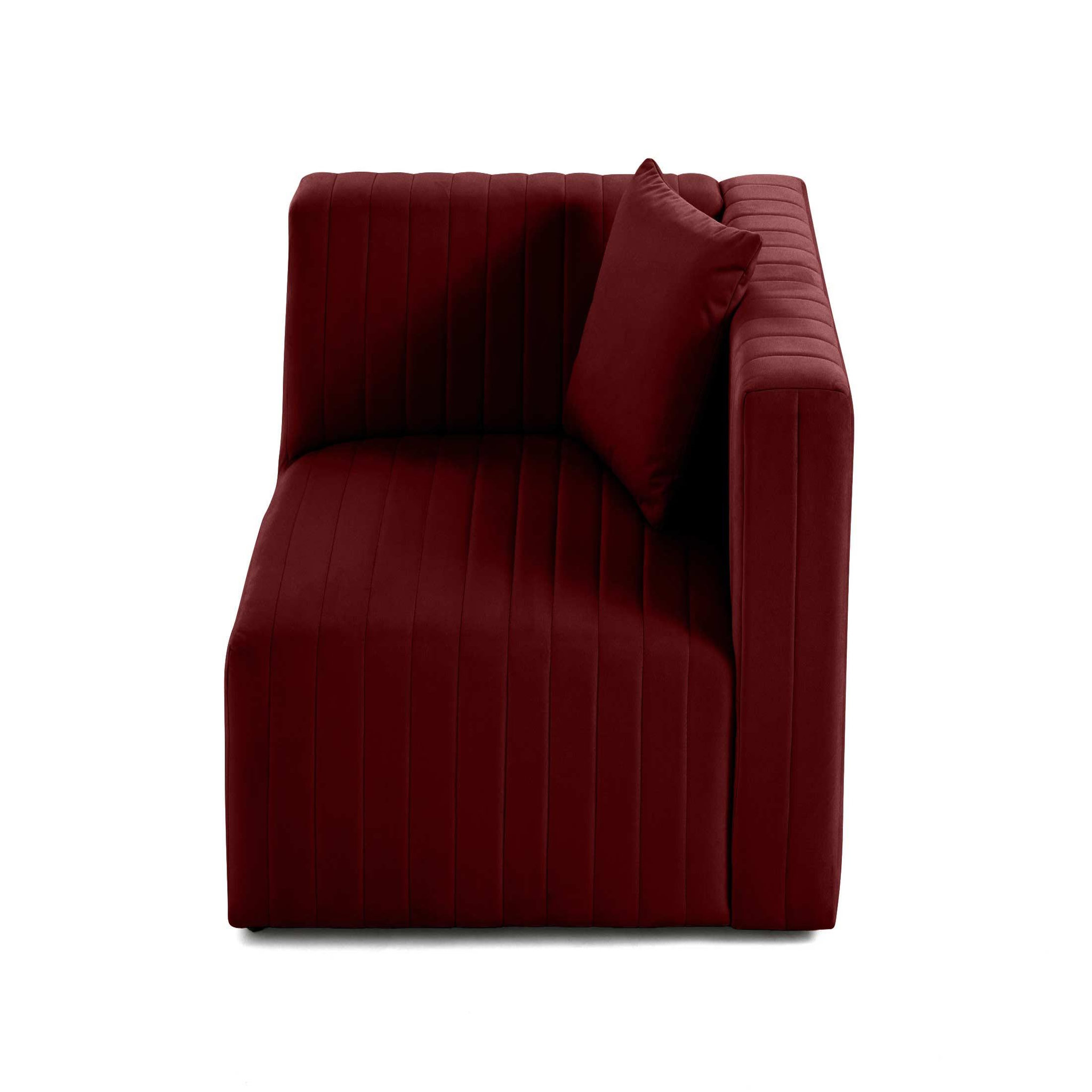 Voir la diapositive 6 : LISA DESIGN Nova - module d'assise droit - en velours