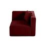 Voir la diapositive 6 : LISA DESIGN Nova - module d'assise droit - en velours