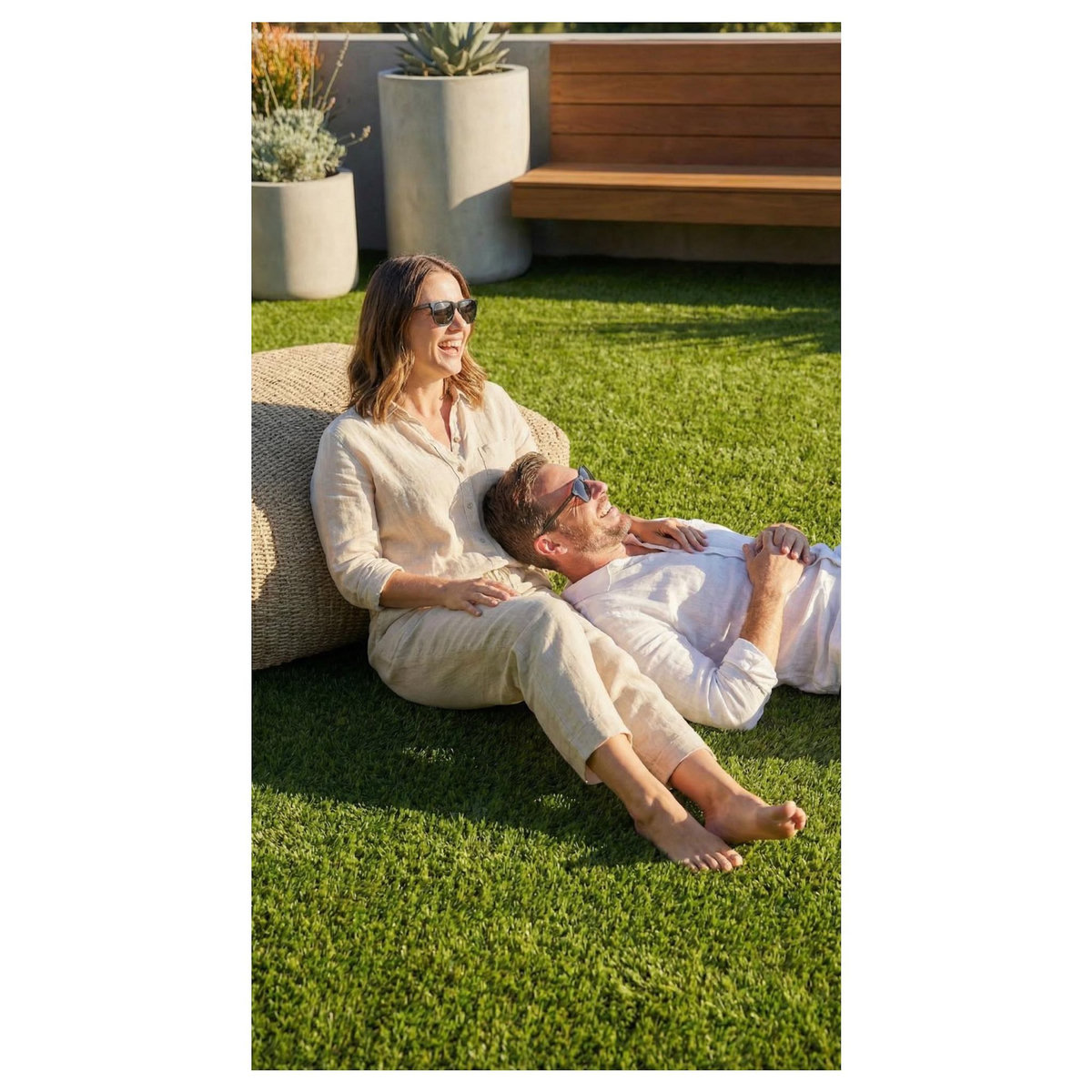 FIFTYGRASS Gazon synthétique Teo - 22 mm - Bobinot de 1m*5m - Jardin / Terasse / Balcon