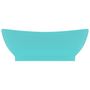Voir la diapositive 3 : VIDAXL Lavabo ovale a trop-plein Vert clair mat 58,5x39 cm Ceramique