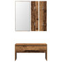 Voir la diapositive 4 : VIDAXL Ensemble de meubles de couloir vieux bois bois d'ingenierie