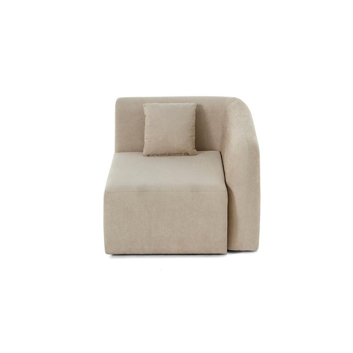 LISA DESIGN Ikare - module d'assise d'angle droit - en tissu