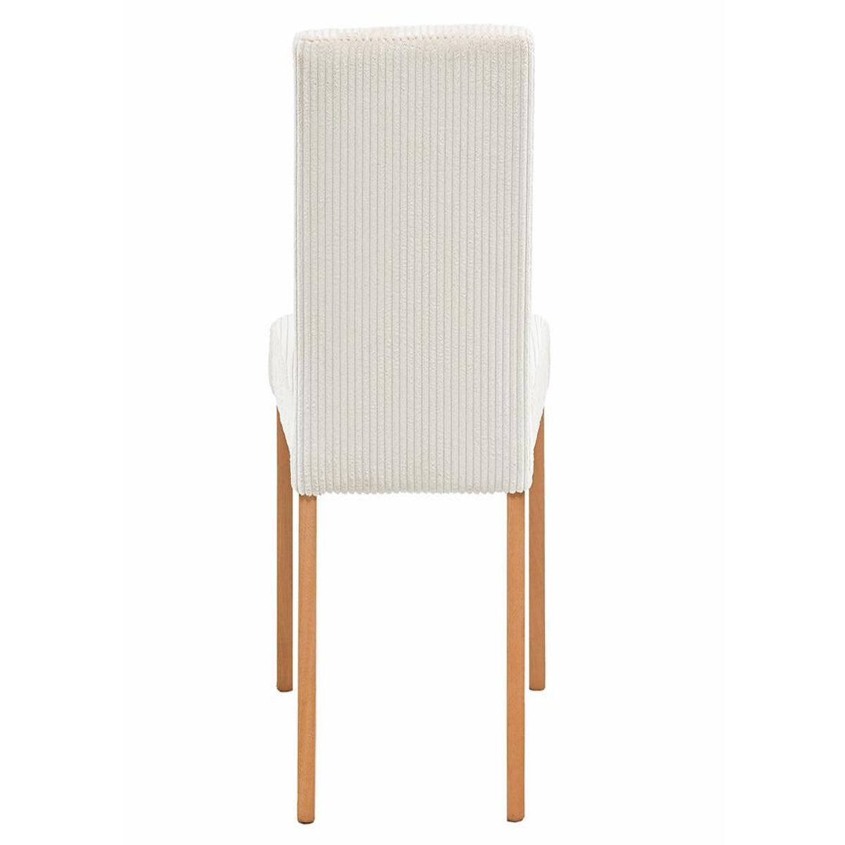 BEST MOBILIER Gemma - lot de 2 chaises - en velours côtelé