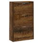 Voir la diapositive 3 : VIDAXL Armoire a chaussures Chene fume 63x24x103 cm Bois d'ingenierie