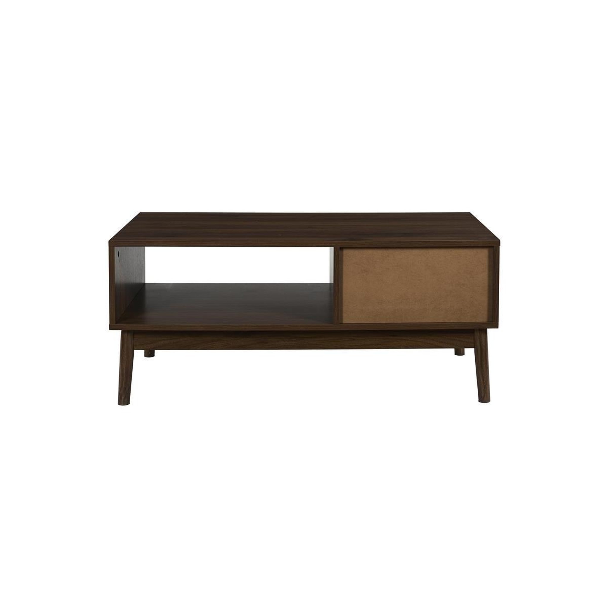Voir la diapositive 6 : The Home Deco Factory Table basse avec tiroir  klaus  100cm marron foncé