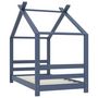 Voir la diapositive 2 : VIDAXL Cadre de lit d'enfant Gris Bois de pin massif 70x140 cm
