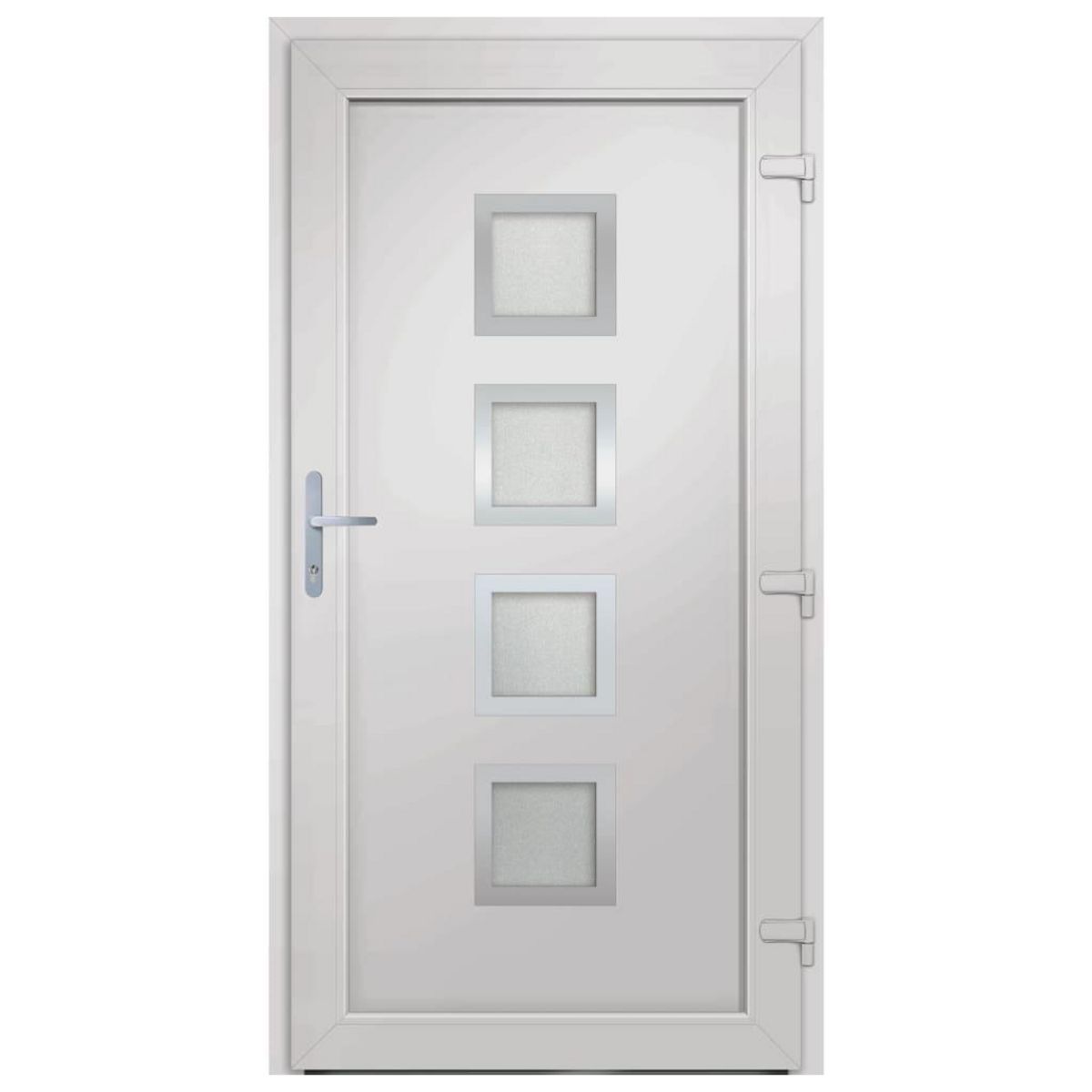 VIDAXL Porte d'entree anthracite 98x190 cm PVC