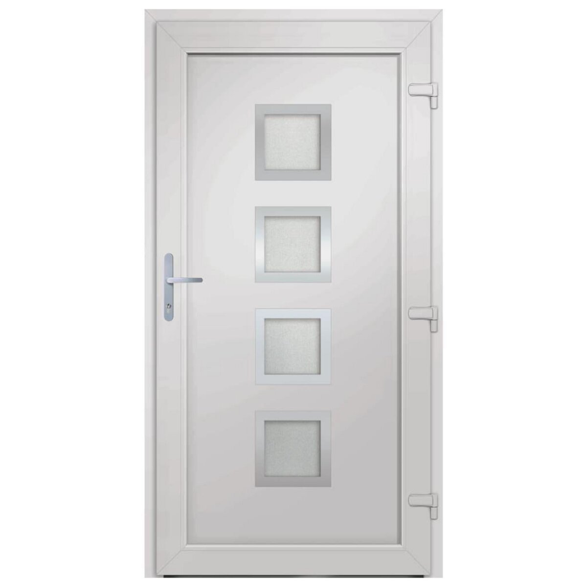 VIDAXL Porte d'entree anthracite 98x190 cm PVC
