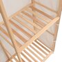 Voir la diapositive 5 : VIDAXL Garde-robe a 3 niveaux 110 x 40 x 170 cm
