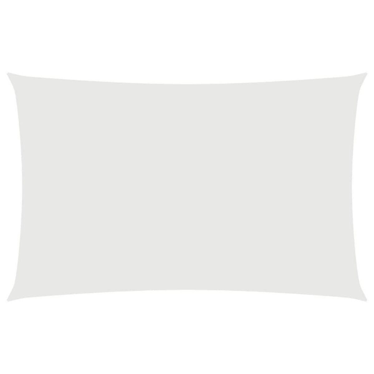 VIDAXL Voile de parasol tissu oxford rectangulaire 4x7 m blanc