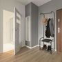 Voir la diapositive 4 : Paris Prix Meuble d'Entrée Vestiaire  2 Niveaux  170cm Noir