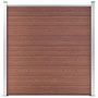 Voir la diapositive 2 : VIDAXL Cloture de jardin WPC 1737x186 cm Marron