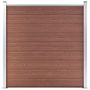 Voir la diapositive 2 : VIDAXL Cloture de jardin WPC 1737x186 cm Marron