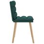 Voir la diapositive 5 : VIDAXL Chaises a manger lot de 4 vert fonce tissu