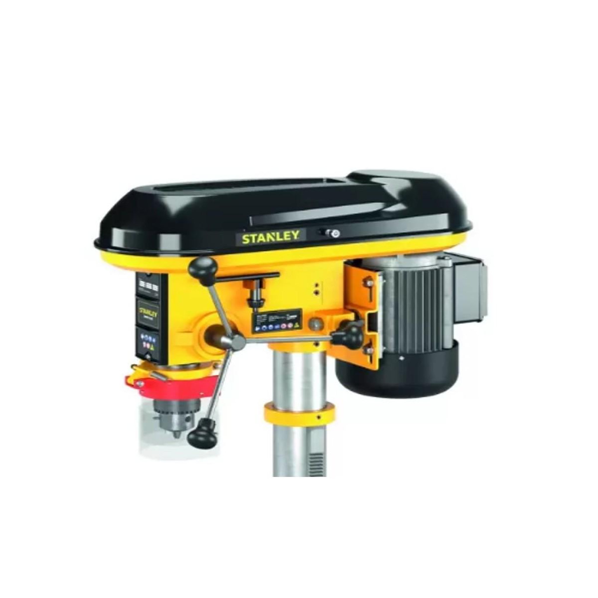 Voir la diapositive 5 : Stanley Perceuse à colonne d'établi 600w 9 vitesses mandrin 3 à 16mm stanley