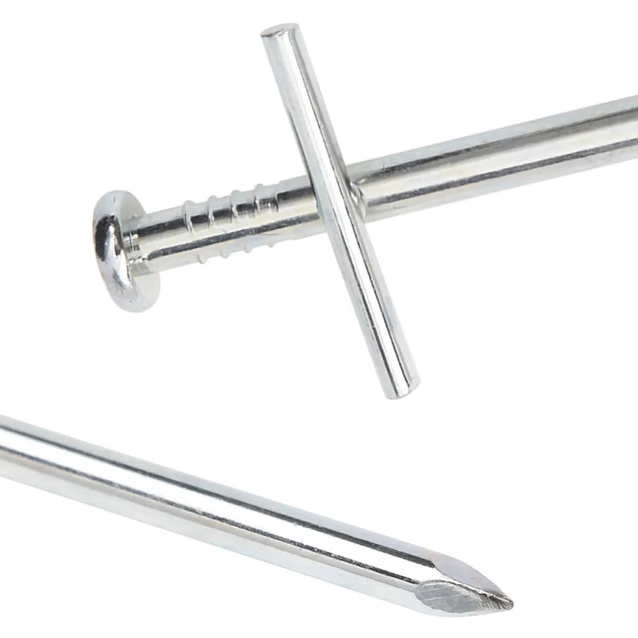 Voir la diapositive 4 : VIDAXL Piquets de tente 24 pcs 23 cm Ø6 mm acier galvanise