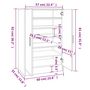 Voir la diapositive 6 : VIDAXL Meuble a chaussures Sonoma gris 60x35x92 cm Bois d'ingenierie