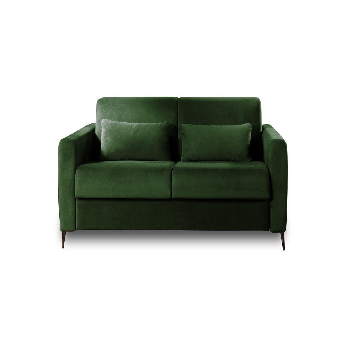 LISA DESIGN Owen - canapé 3 places convertible express couchage quotidien 140 cm matelas 12 cm en velours