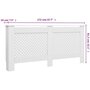 Voir la diapositive 6 : VIDAXL Cache-radiateurs 2 pcs Blanc 172x19x81,5 cm MDF